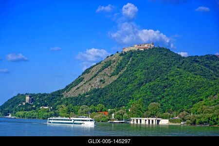 Visegrádi vár-stock-foto