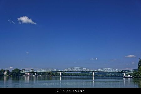 Mária Valéria híd, Esztergom-stock-foto
