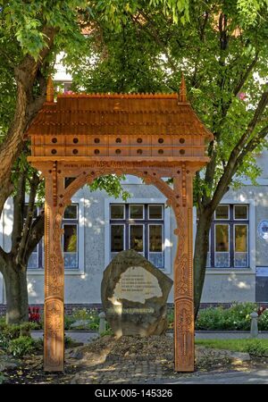 Székely kapu, Hajdúnánás-stock-foto