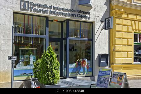 Nyíregyháza, Turisztikai információs központ-stock-foto