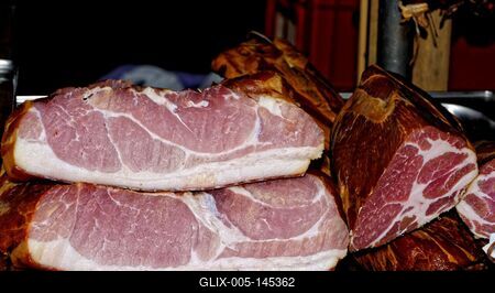 Darab nyers sonka-stock-foto