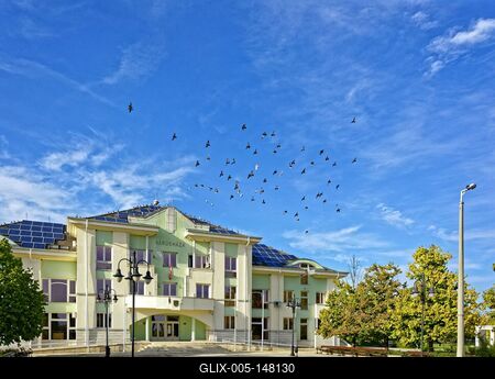 Martfű Városháza-stock-foto