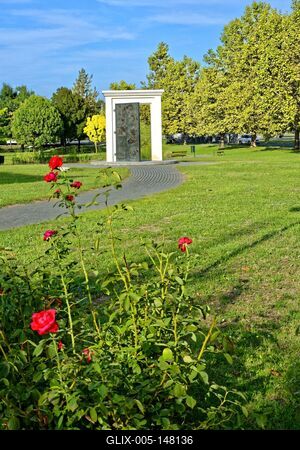 Martfű, Időkapu-stock-foto