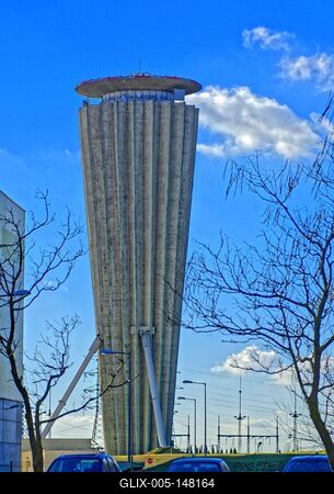 Dunaújváros víztorony-stock-foto