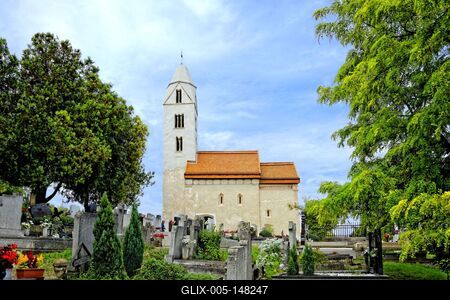 Hévíz Egregy, Árpádkori templom-stock-foto