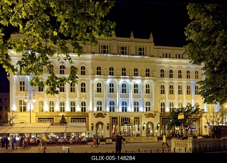 Gerbeaud-ház Budapesten-stock-foto