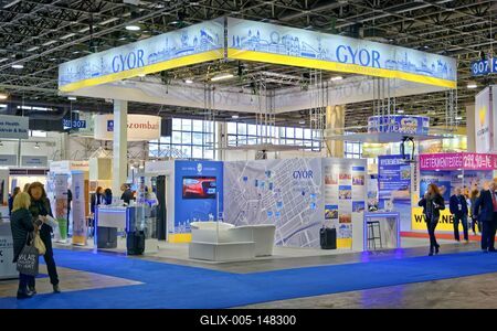 Utazás kiállítás 2017, Győr-stock-foto