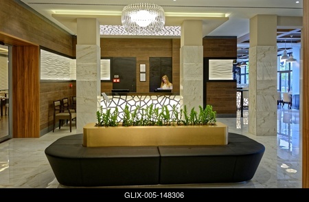 Bonvital Wellness & Gastro Hotel Hévíz, recepció-stock-foto