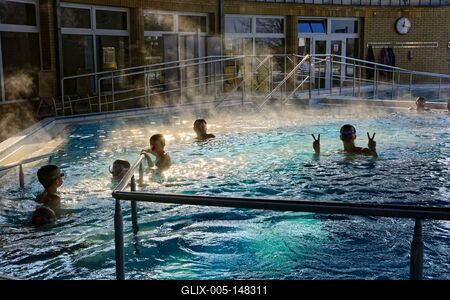 Termálfürdő-stock-foto