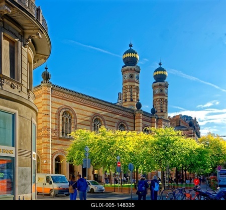 Dohány utcai zsinagóga, Budapest-stock-foto