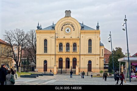 Pécs, Zsinagóga-stock-foto