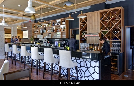 Bonvital Wellness & Gastro Hotel Hévíz, bár-stock-foto