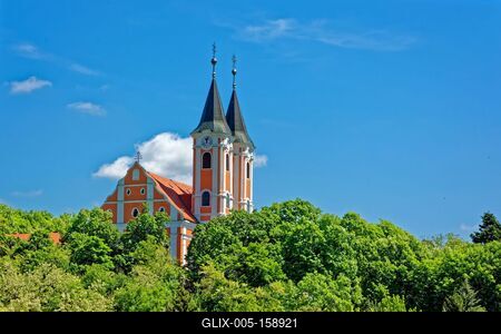 Máriagyűd, Bazilika-stock-foto