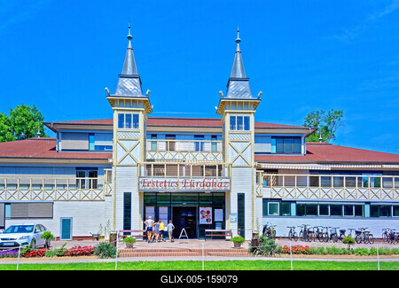 Hévíz gyógyfürdő-stock-foto