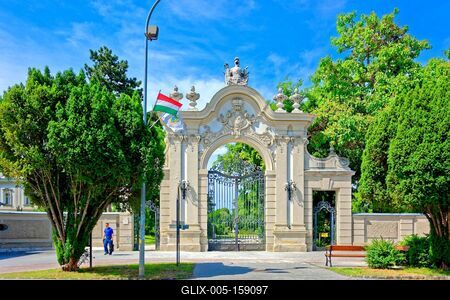 Keszthely, Festetics-kastély-stock-foto