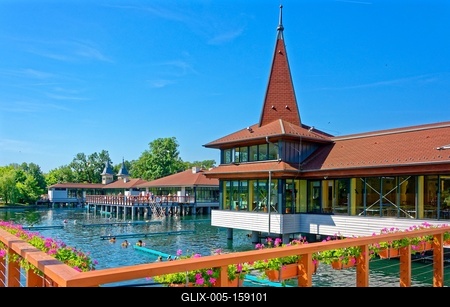 Hévíz gyógyfürdő-stock-foto