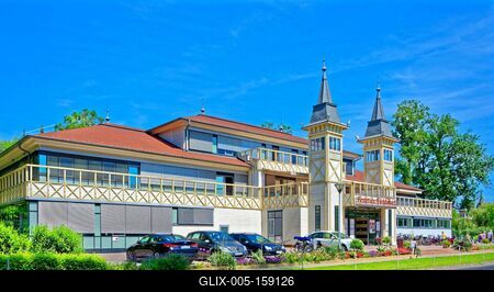 Hévíz gyógyfürdő-stock-foto