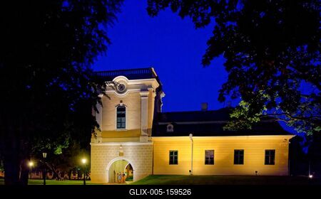 Harruckern-Wenckheim-Almásy-kastély, Gyula-stock-foto