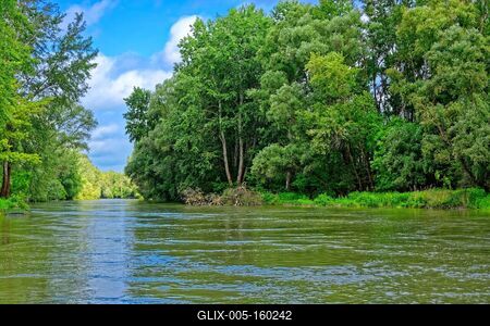 Szigetköz Natúrpark-stock-foto