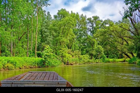 Szigetköz Natúrpark-stock-foto