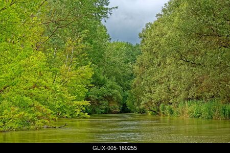 Szigetköz Natúrpark-stock-foto