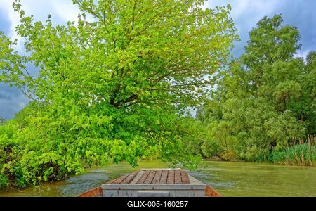 Szigetköz Natúrpark-stock-foto