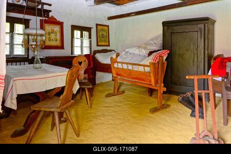 Őrségi Népi Műemlékegyüttes, Szalafő - Pityerszer-stock-foto