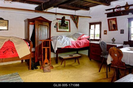 Őrségi Népi Műemlékegyüttes, Szalafő - Pityerszer-stock-foto