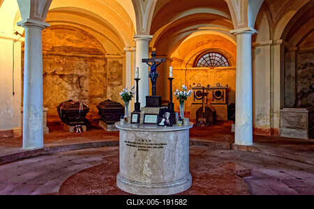 Eszterházy Mauzoleum Ganna-stock-foto