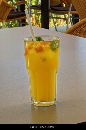 Pohár préselt narancs üdítõ ital-stock-foto