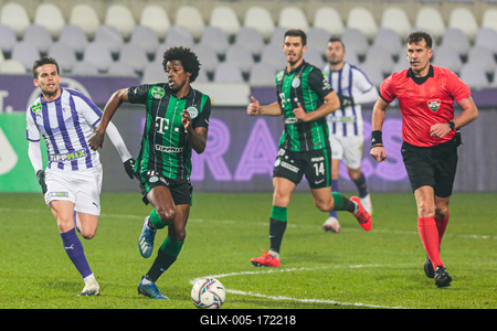 Újpest FC - Ferencváros TC match played in the 19th round of the OTP Bank League-stock-foto