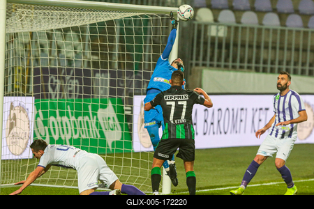 Újpest FC - Ferencváros TC match played in the 19th round of the OTP Bank League-stock-foto