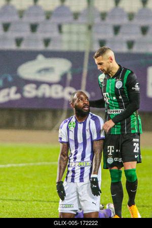Újpest FC - Ferencváros TC match played in the 19th round of the OTP Bank League-stock-foto