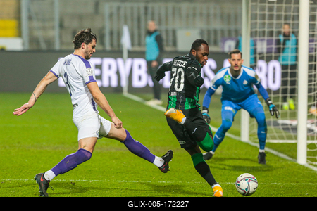 Újpest FC - Ferencváros TC match played in the 19th round of the OTP Bank League-stock-foto