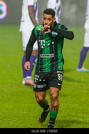 Újpest FC - Ferencváros TC match played in the 19th round of the OTP Bank League-stock-foto