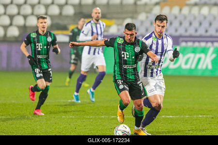 Újpest FC - Ferencváros TC match played in the 19th round of the OTP Bank League-stock-foto