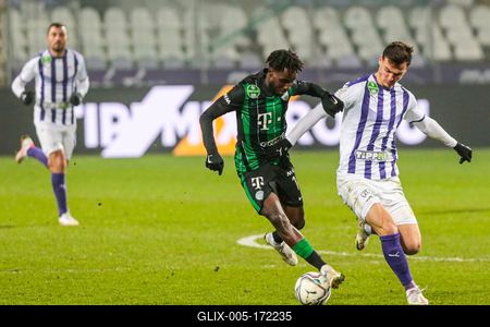 Újpest FC - Ferencváros TC match played in the 19th round of the OTP Bank League-stock-foto