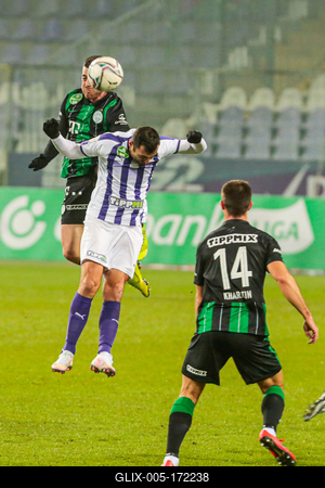 Újpest FC - Ferencváros TC match played in the 19th round of the OTP Bank League-stock-foto