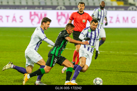 Újpest FC - Ferencváros TC match played in the 19th round of the OTP Bank League-stock-foto