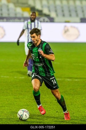 Újpest FC - Ferencváros TC match played in the 19th round of the OTP Bank League-stock-foto