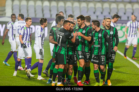 Újpest FC - Ferencváros TC match played in the 19th round of the OTP Bank League-stock-foto