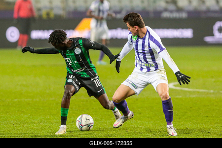 Újpest FC - Ferencváros TC match played in the 19th round of the OTP Bank League-stock-foto
