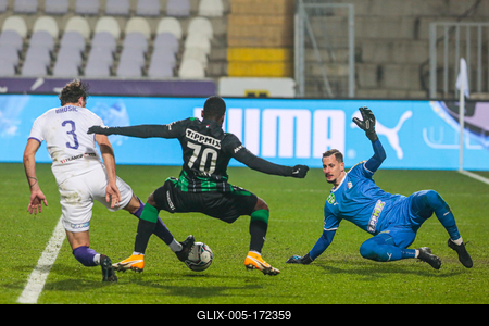 Újpest FC - Ferencváros TC match played in the 19th round of the OTP Bank League-stock-foto