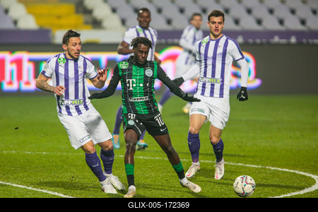 Újpest FC - Ferencváros TC match played in the 19th round of the OTP Bank League-stock-foto