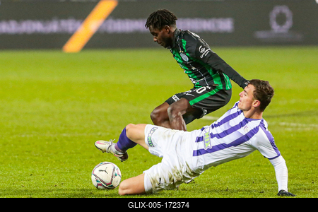 Újpest FC - Ferencváros TC match played in the 19th round of the OTP Bank League-stock-foto