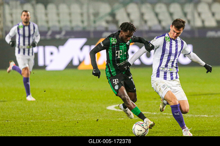 Újpest FC - Ferencváros TC match played in the 19th round of the OTP Bank League-stock-foto