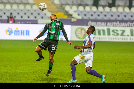 Újpest FC - Ferencváros TC match played in the 19th round of the OTP Bank League-stock-foto