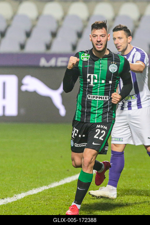 Újpest FC - Ferencváros TC match played in the 19th round of the OTP Bank League-stock-foto