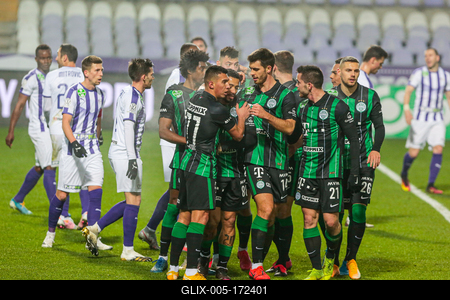 Újpest FC - Ferencváros TC match played in the 19th round of the OTP Bank League-stock-foto