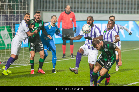 Újpest FC - Ferencváros TC match played in the 19th round of the OTP Bank League-stock-foto